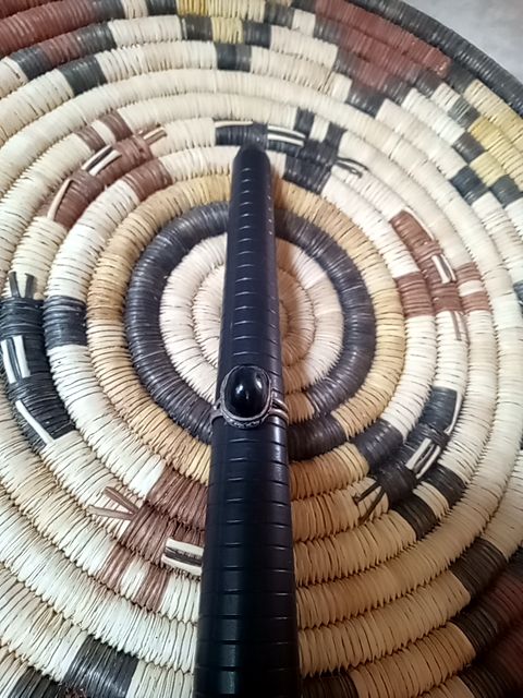 Sterling silver/blue stone Vintage Ring, 9