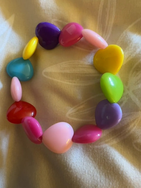 K heart stretchy bracelet