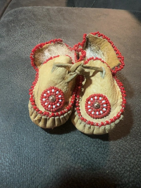 Vintage Native American baby moccasin