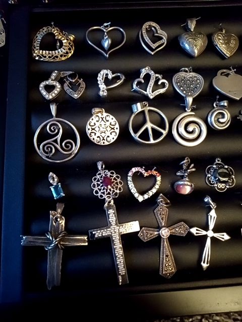 Sterling silver fine jewelry pendants