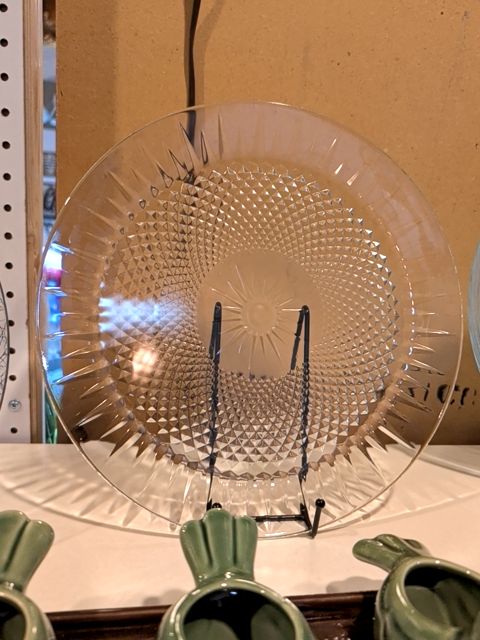 Vintage Crystal D'Arques Cake Platter