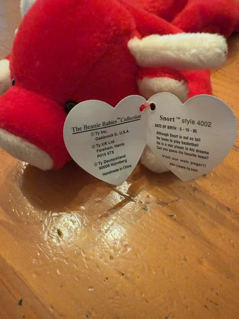 Vintage beanie baby Snort