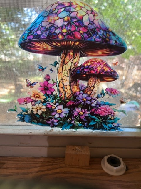 Mushroom sun catcher