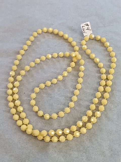 Yellow  Beaded necklace