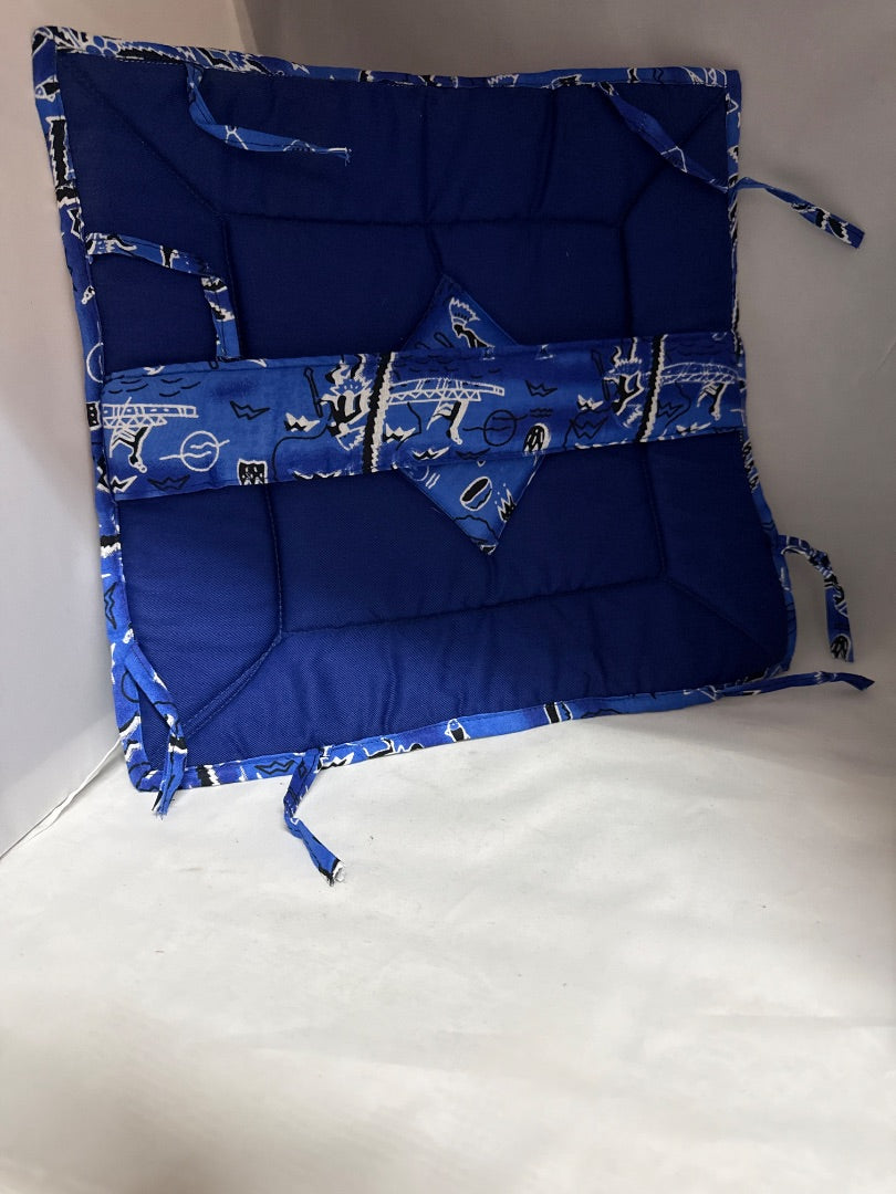 Blue African made Table items