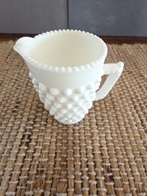 Vintage Hob knob creamer tiny, 3" tall