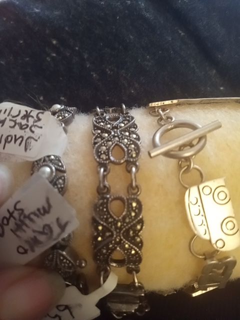 Sterling marcasite bracelet