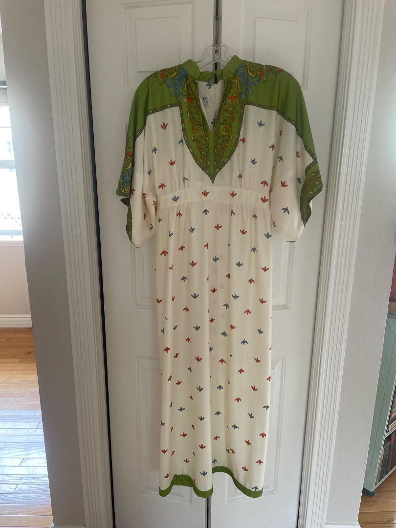 Vintage 70s kimono style dress, S/M