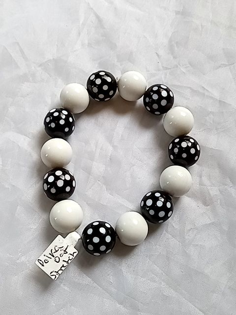 Polka dot strech bracelet