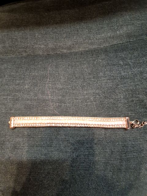 Pink Crystals & Rhinestones Bracelet, 6"
