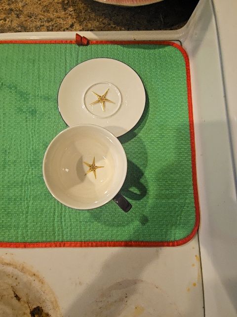 Starbucks Vintage 2006 Holiday cup and saucer
