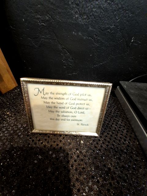 Framed St. Patrick Quote, 4.5 x 3.5