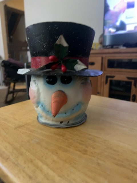 Snowman tealight