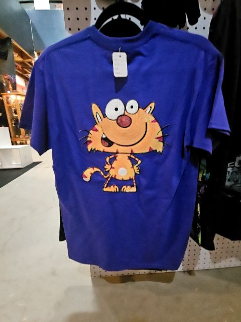 Purple Kitty Light orange cat, Medium