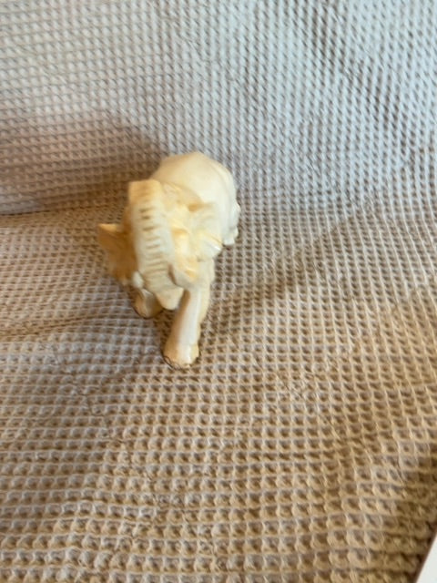 Cream L.E.Smith 1970’s Vintage Celluloid Elephant, 9.5”