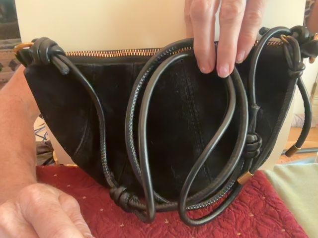 Black Crescent hobo, 10 x 6 3/4