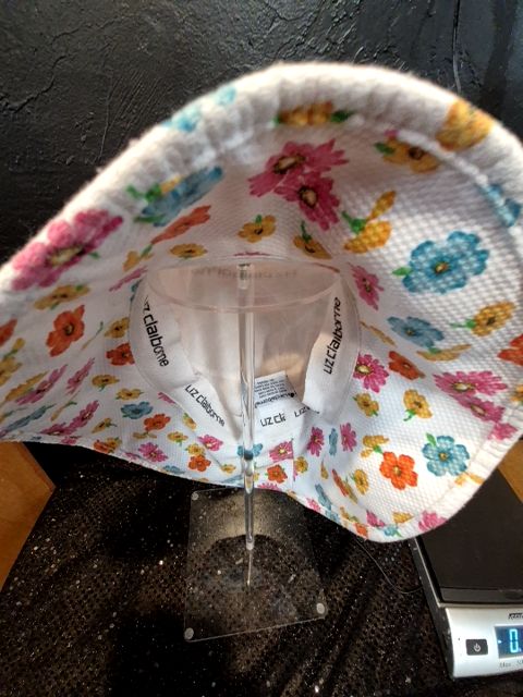 White w/Flowers Liz Claiborne Hat