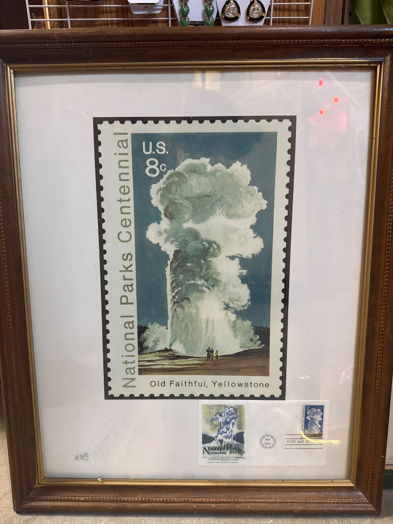 “Old Faithful” Stamp Print