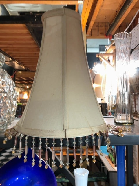 Beige Unknown Beaded lamp shade