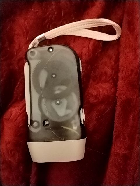 Black Box/Flashlight is Lt Gray and Charcoal Dynamo Flashlight