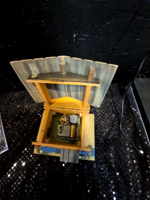 Chalet Music Box, 4.75" × 3.5" × 3.25"