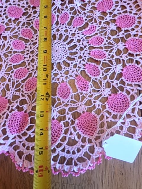 Large Pink Doily