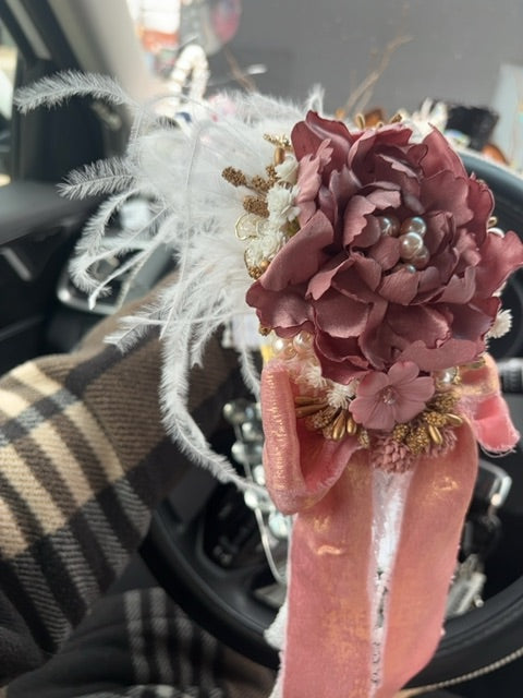 Spanish style floral/lace headband