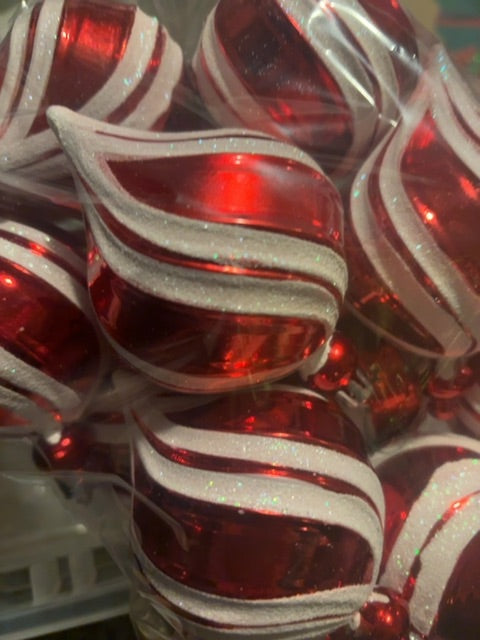 Peppermint swirl shatterproof 12pc bag