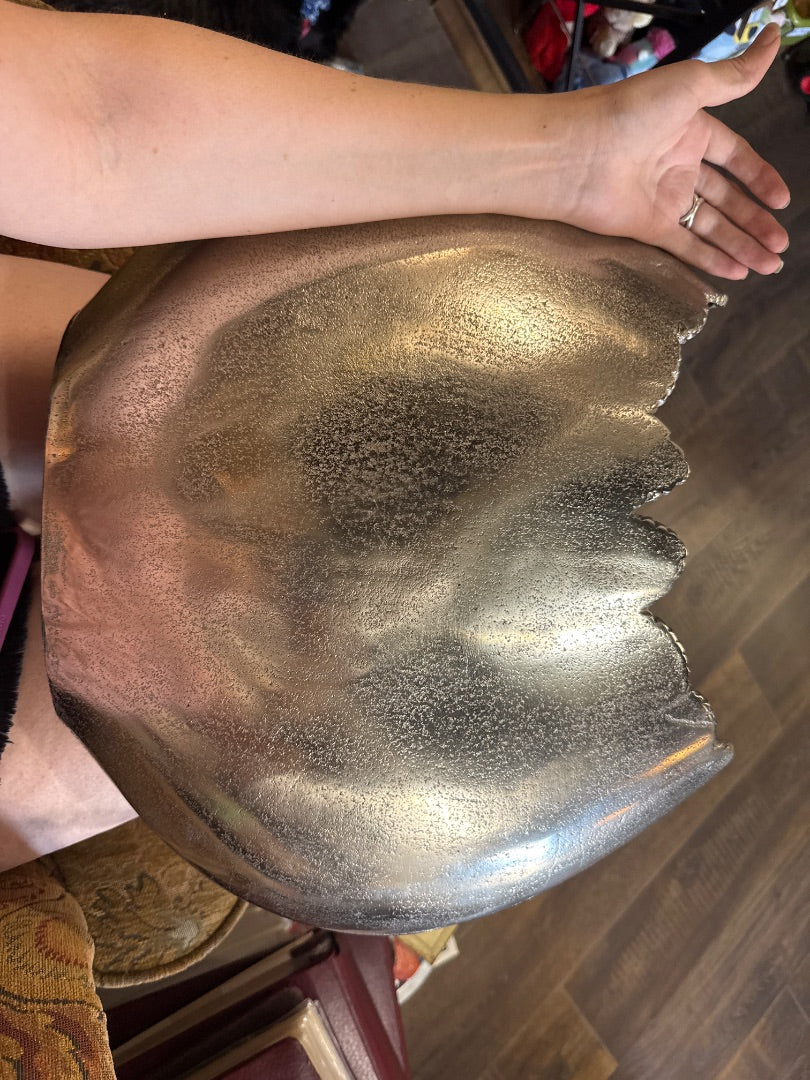 Huge Size Silver Shark-Bite Vase