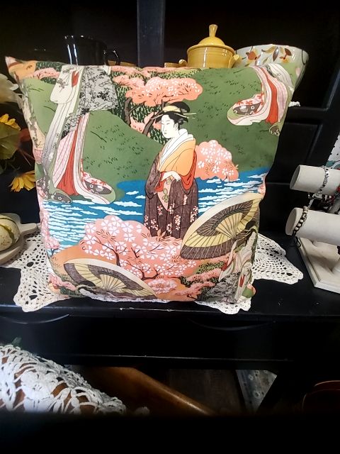 2 asian pillows, 12x12