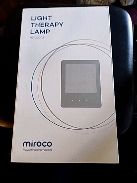 White Miroco Light Therapy Lamp