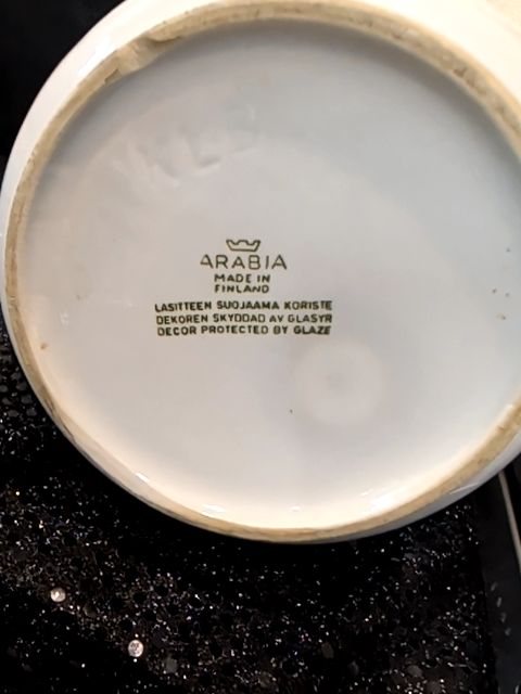 Arabia of Finland Hand Painted Bull Pitcher