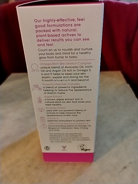 White and Neon Pink Box Mama Mio Mama Mio Stretch Mark Cream, 4.2 FL OZ