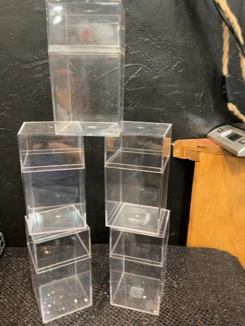 Clear Unknown Clear storage box, 3.75x3.75x6.5