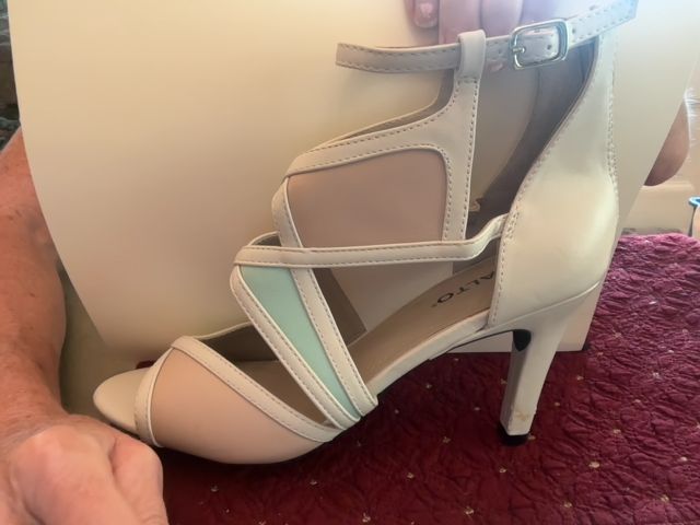 Cream/Aqua/pink Rialto Shoes, 9