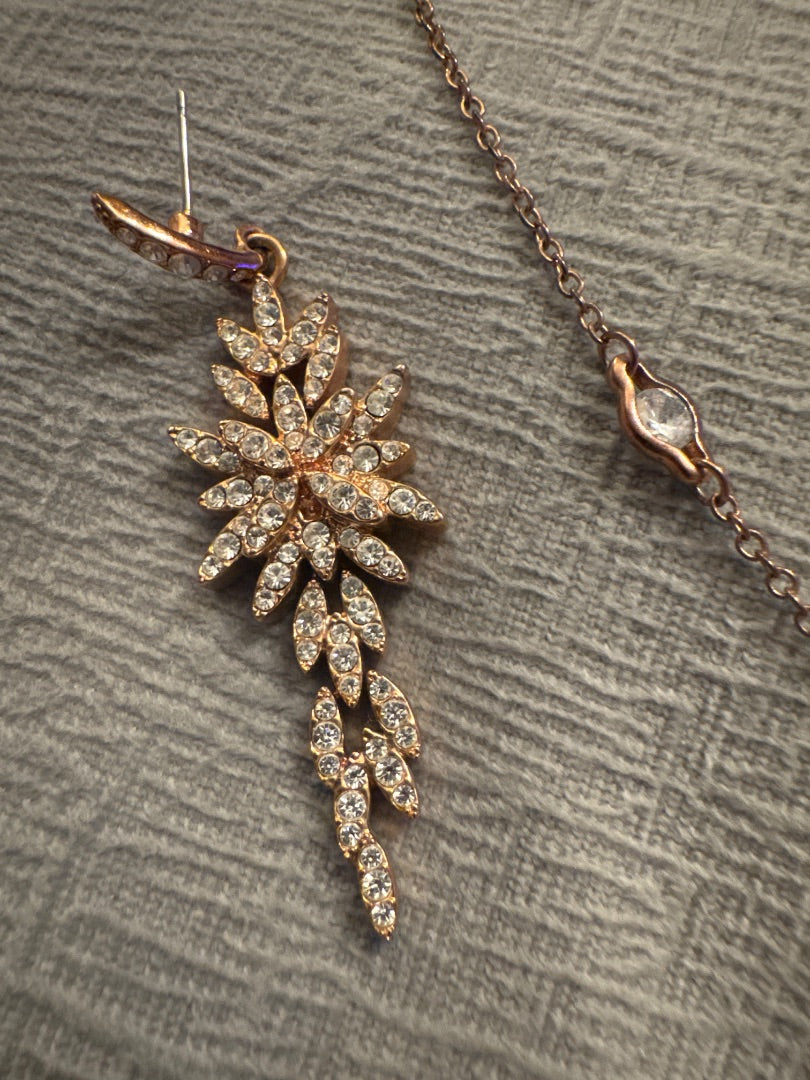 Rose gold star rhinestone set