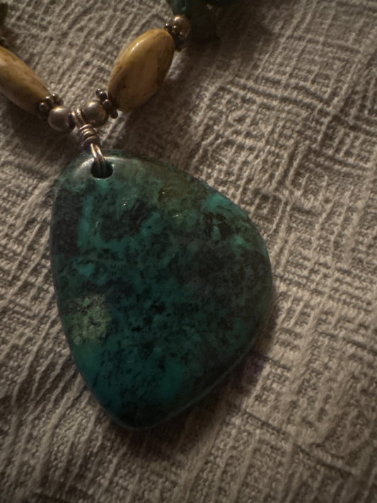 925 Agate Statement Necklace