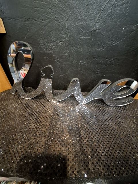 LIVE MIRROR, 18" × 8"