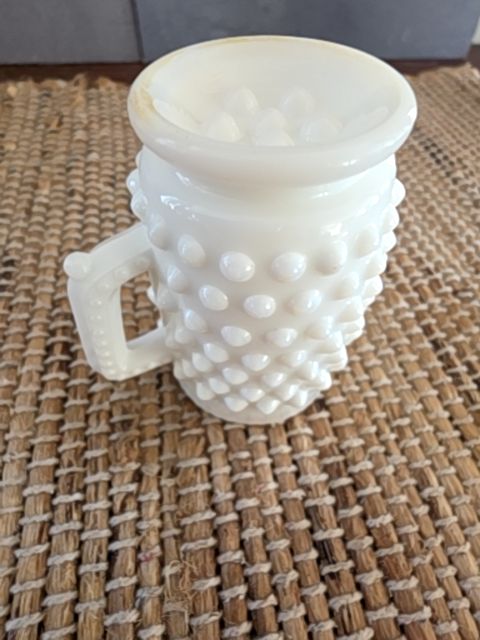 Vintage Hob knob creamer tiny, 3" tall