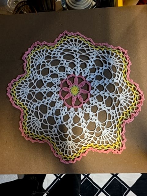 Vintage Doily Pink