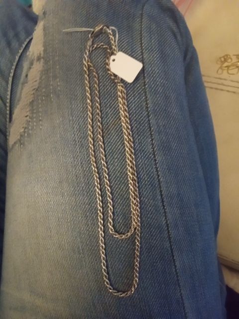 Sterling silver Sterling silver 24 in chain, 24 inch