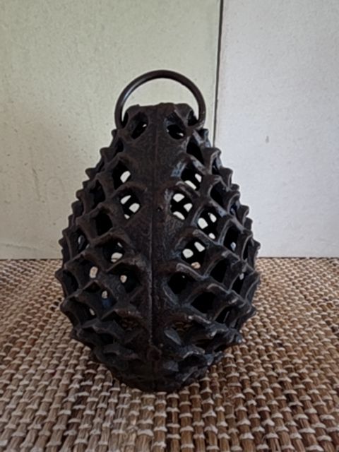 Iron pine cone lantern