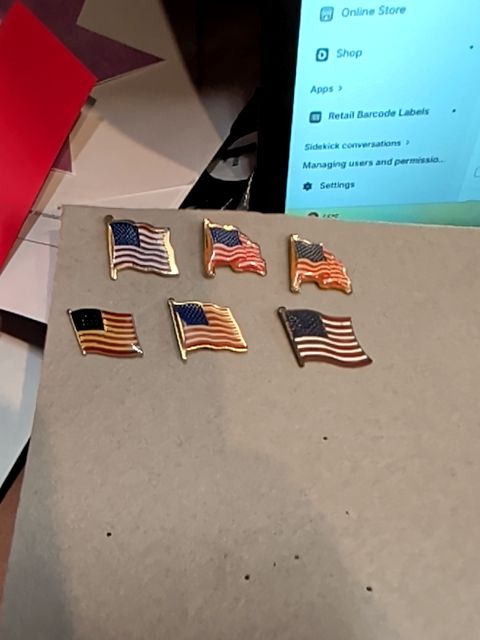 Flag Pins Each