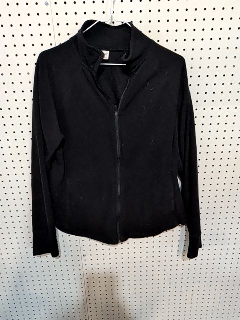 Black zip up sweater size L