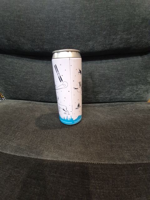 White w/Blue Yeti Stash Can, 2.25" × 6.25"