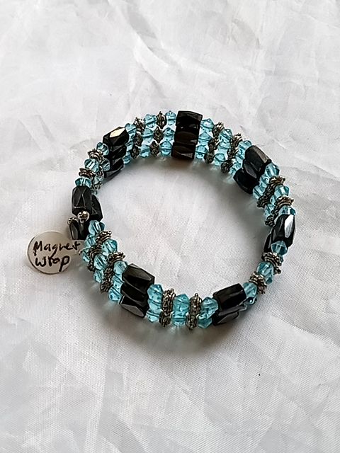 Blue Magnetic wrap bracelet