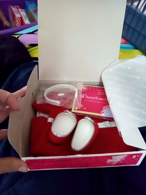 New American girl ruby dress set retired