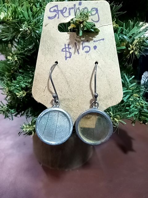 Sterling silver dangle earrings