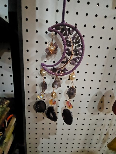Purple Baby Amethyst moon Wind chime