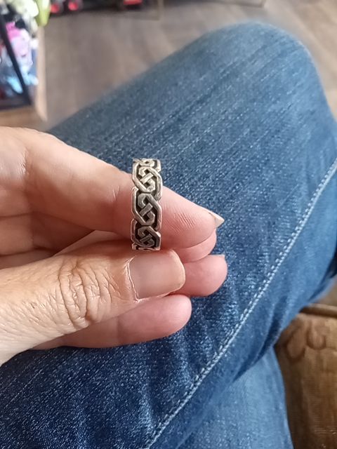 Sterling silver Sterling silver men's ring, 10